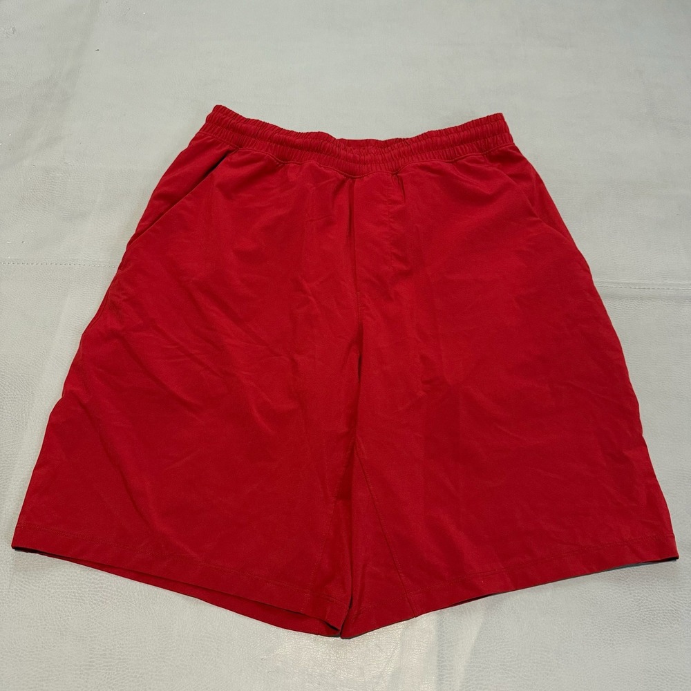 Lululemon Men T.H.E. Short 9" Red Athletic Gym Run Athleisure Train Short-M-7759
